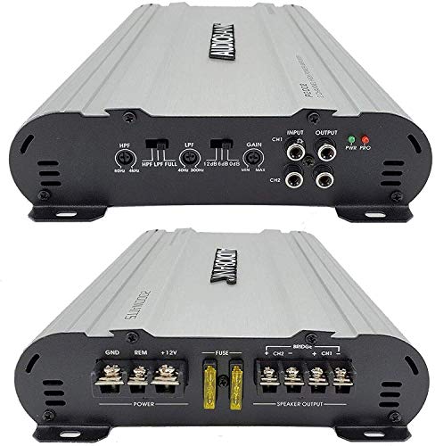 Audiobank P2002 2 Channels 2000 Watts Bridgedable Car Audio Stereo Amplifier Heavy-Duty Aluminum Alloy Heatsink | Class A-B Operation Remote On/Off Circuit -2nd Gen Audiobank P2002 2 Channels 2000 Watts Bridgedable Car Audio Stereo Amplifier Heavy-Duty Aluminum Alloy Heatsink | Class A-B Operation Remote On/Off Circuit -2nd Gen